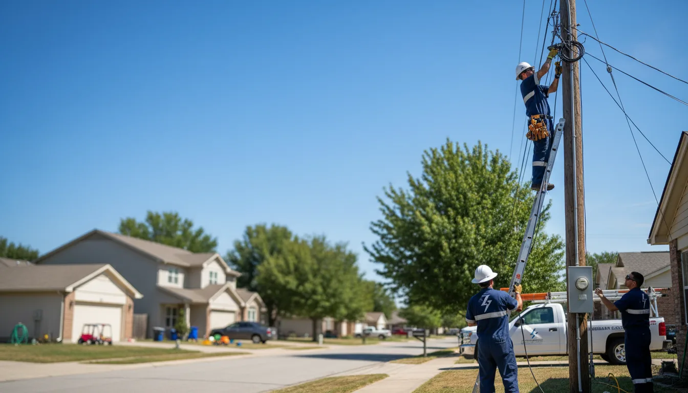 Residential electrician providing installation services in Mackinaw, IL